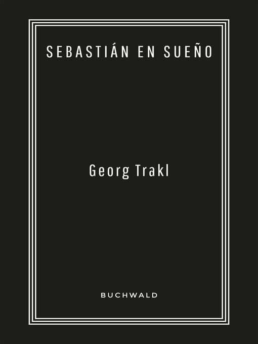 Detalles del título Sebastián en sueño de Georg Trakl - Lista de espera